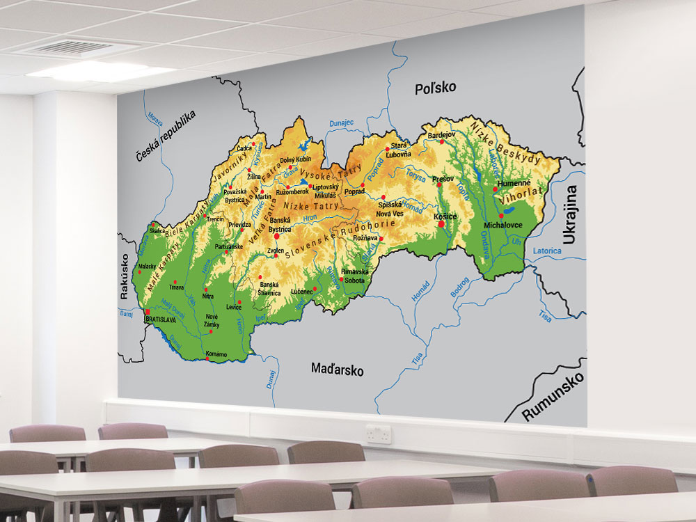 mapa Slovenska